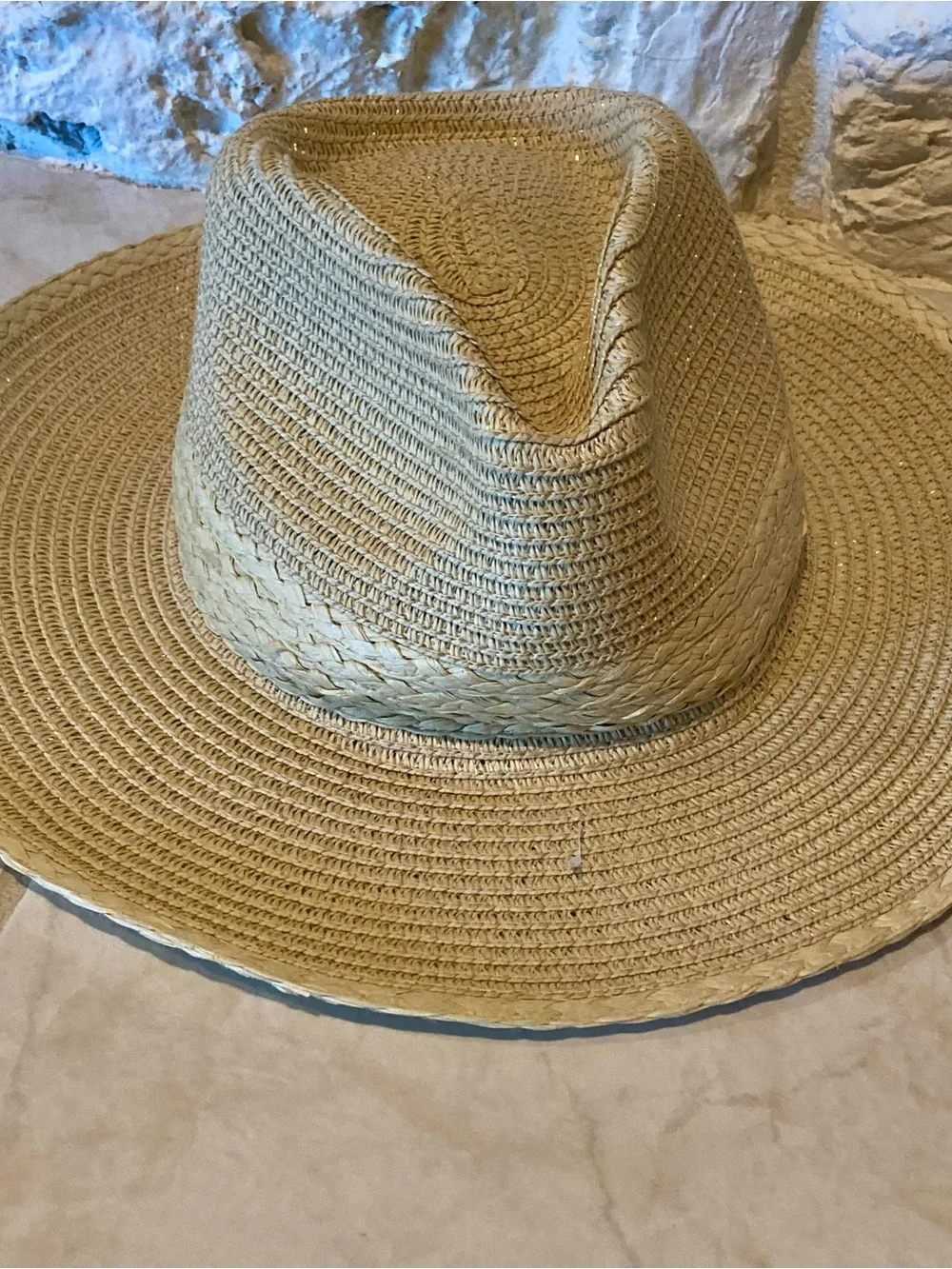 NWT House of Harlow 1960 Straw Sun Hat - Natural Tan